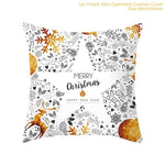 FENGRISE 45x45cm Cotton Linen Merry Christmas Cover Cushion Christmas Decor for Home Happy New Year Decor 2019 Navidad Xmas Gift