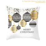 FENGRISE 45x45cm Cotton Linen Merry Christmas Cover Cushion Christmas Decor for Home Happy New Year Decor 2019 Navidad Xmas Gift