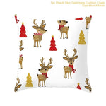 FENGRISE 45x45cm Cotton Linen Merry Christmas Cover Cushion Christmas Decor for Home Happy New Year Decor 2019 Navidad Xmas Gift