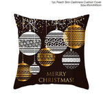 FENGRISE 45x45cm Cotton Linen Merry Christmas Cover Cushion Christmas Decor for Home Happy New Year Decor 2019 Navidad Xmas Gift