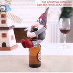 FENGRISE Santa Claus Wine Bottle Cover Christmas Decorations For Home 2019 Christmas Stocking Gift Navidad New Year's Decor 2020