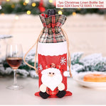 FENGRISE Santa Claus Wine Bottle Cover Christmas Decorations For Home 2019 Christmas Stocking Gift Navidad New Year's Decor 2020