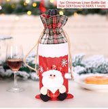 FENGRISE Santa Claus Wine Bottle Cover Christmas Decorations For Home 2019 Christmas Stocking Gift Navidad New Year's Decor 2020