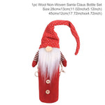 FENGRISE Santa Claus Wine Bottle Cover Christmas Decorations For Home 2019 Christmas Stocking Gift Navidad New Year's Decor 2020