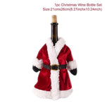 FENGRISE Santa Claus Wine Bottle Cover Christmas Decorations For Home 2019 Christmas Stocking Gift Navidad New Year's Decor 2020