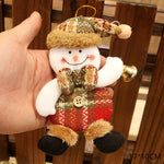 New Year 2020 Cute Christmas Dolls Santa Claus/Snowman/Elk Noel Christmas Tree Decoration for home Xmas Navidad 2019 Kids Gift