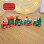 Christmas Train Painted Wooden Christmas Decoration