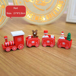 Christmas Train Painted Wooden Christmas Decoration