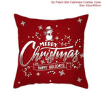 FENGRISE 45x45cm Cotton Linen Merry Christmas Cover Cushion Christmas Decor for Home Happy New Year Decor 2019 Navidad Xmas Gift